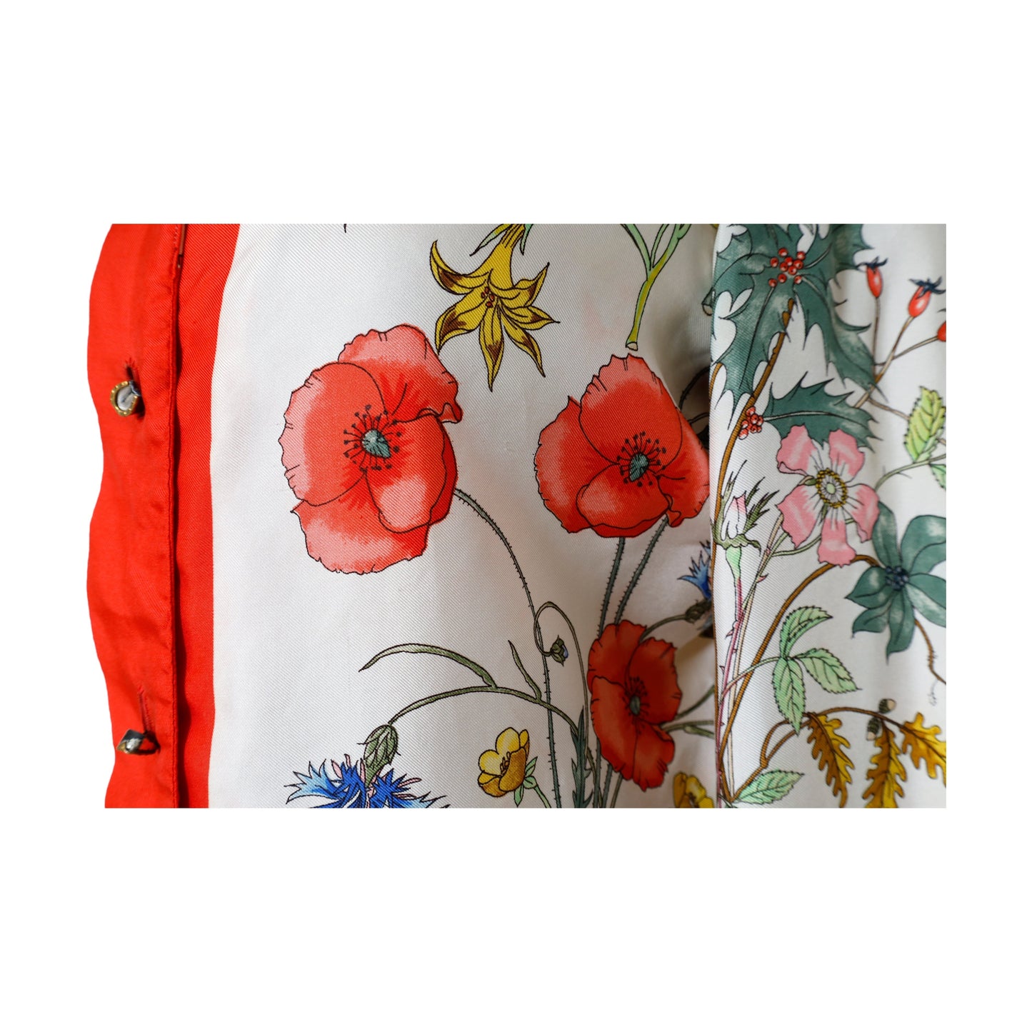 Luxury Gucci Trending 2025 Vintage Flora Silk Shirt - '60s