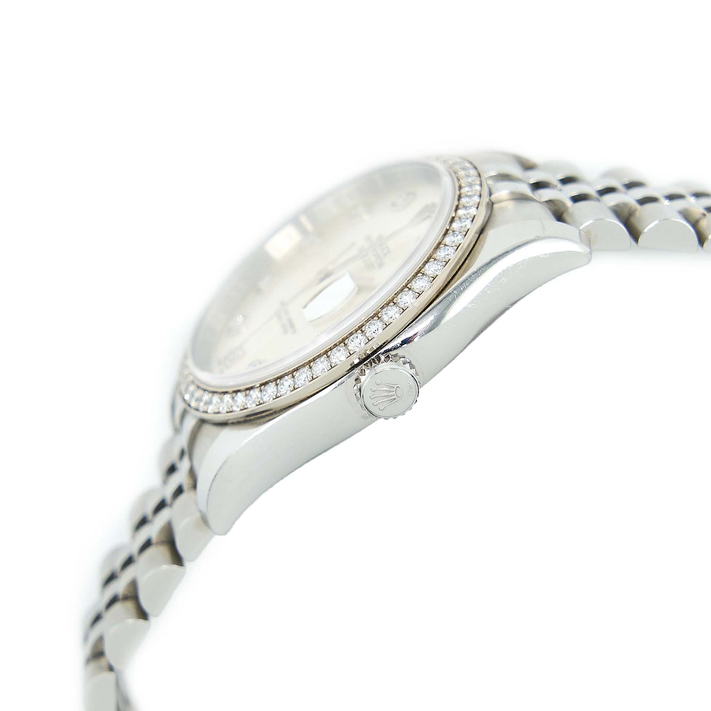 Rolex Datejust 36 Oyster Perpetual, Stainless Steel ladies watch with Diamonds Model 116244