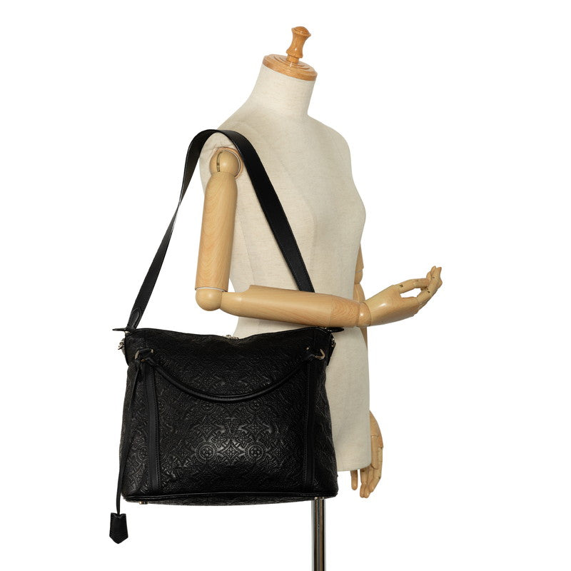 Louis Vuitton Monogram Antias Ixia PM Handbag 2WAY M97071 Black Leather  Louis Vuitton