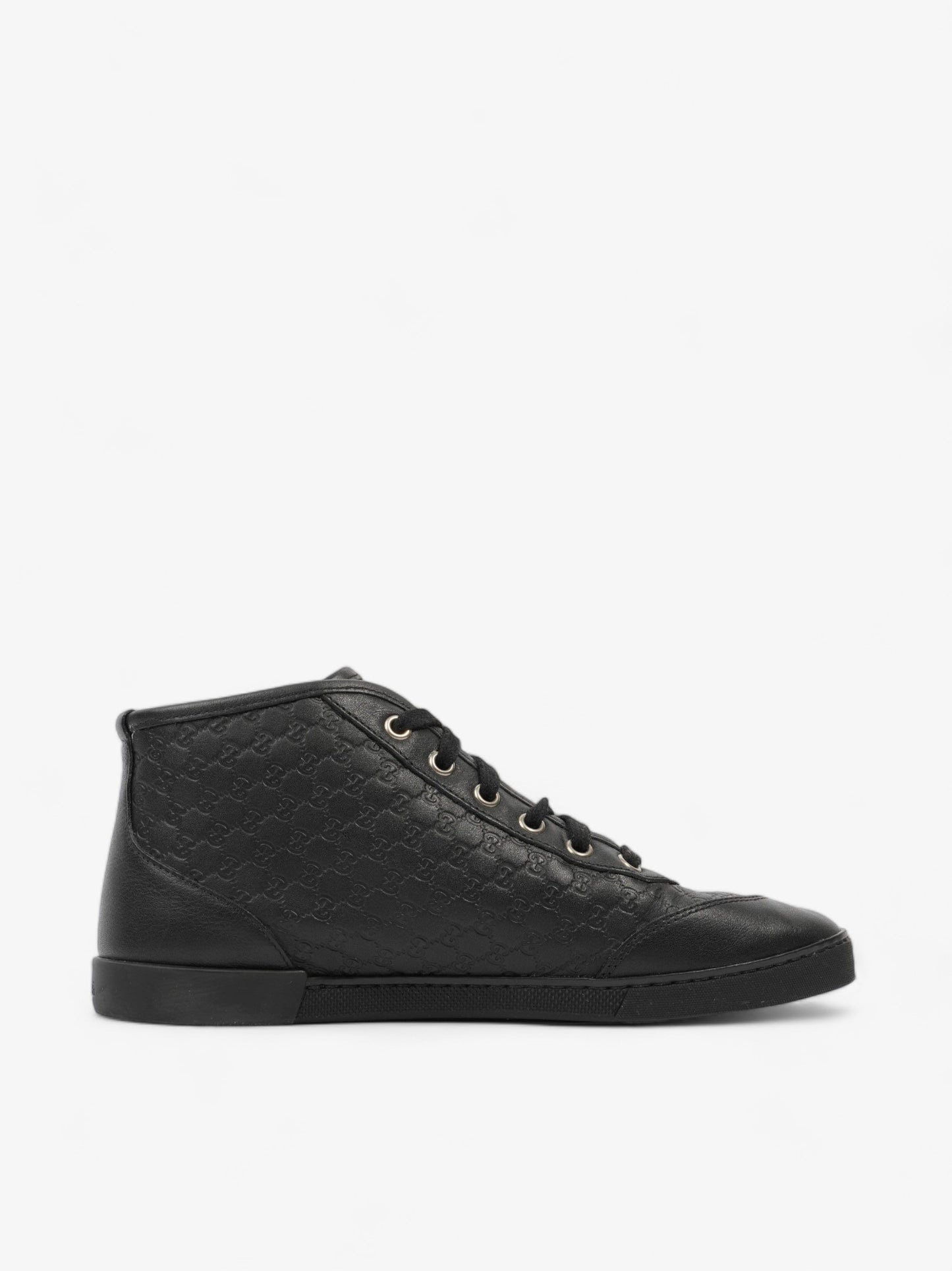 Microguccissima High-Tops  Embossed Leather