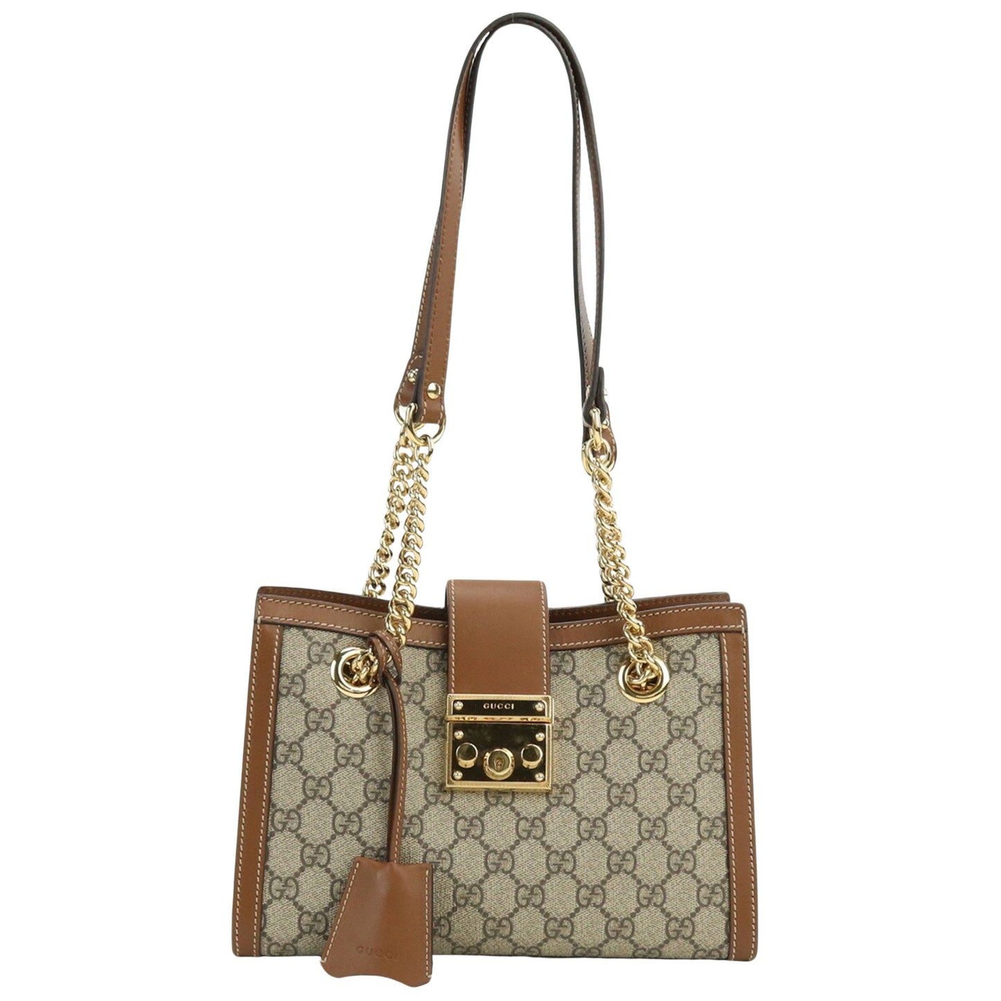 Gucci Padlock  Canvas Shoulder Bag ()