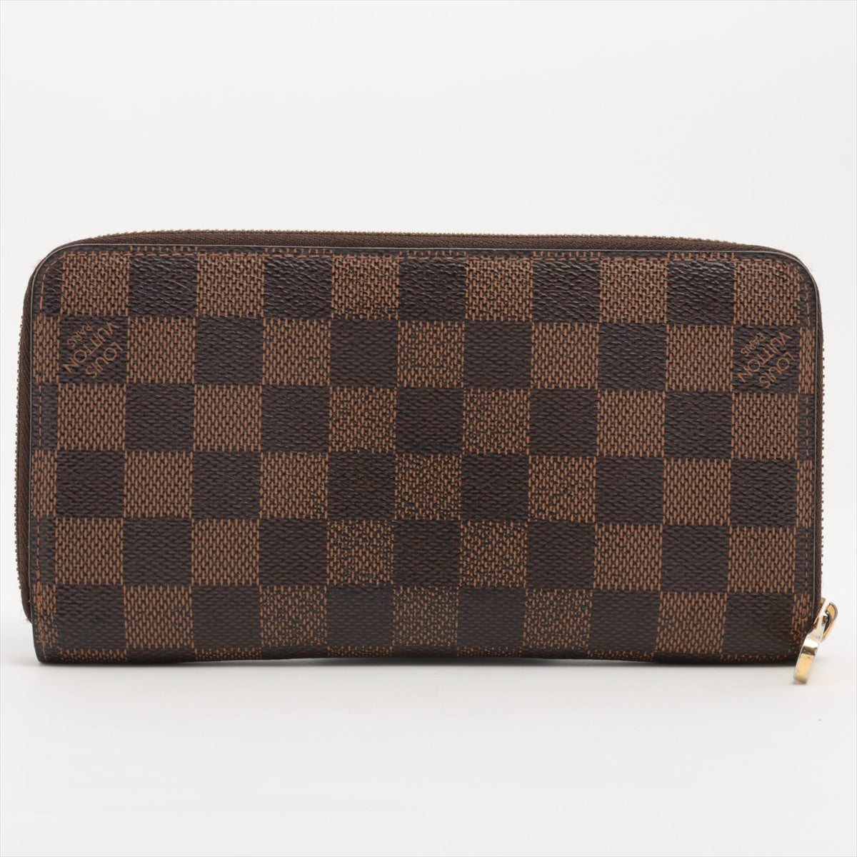 Louis Vuitton Damier Zippy Wallet N60015 Brown Round Zippe Wallet