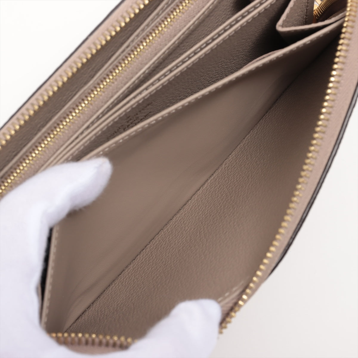 Louis Vuitton bicolor monogram implant zipper wallet M69794
