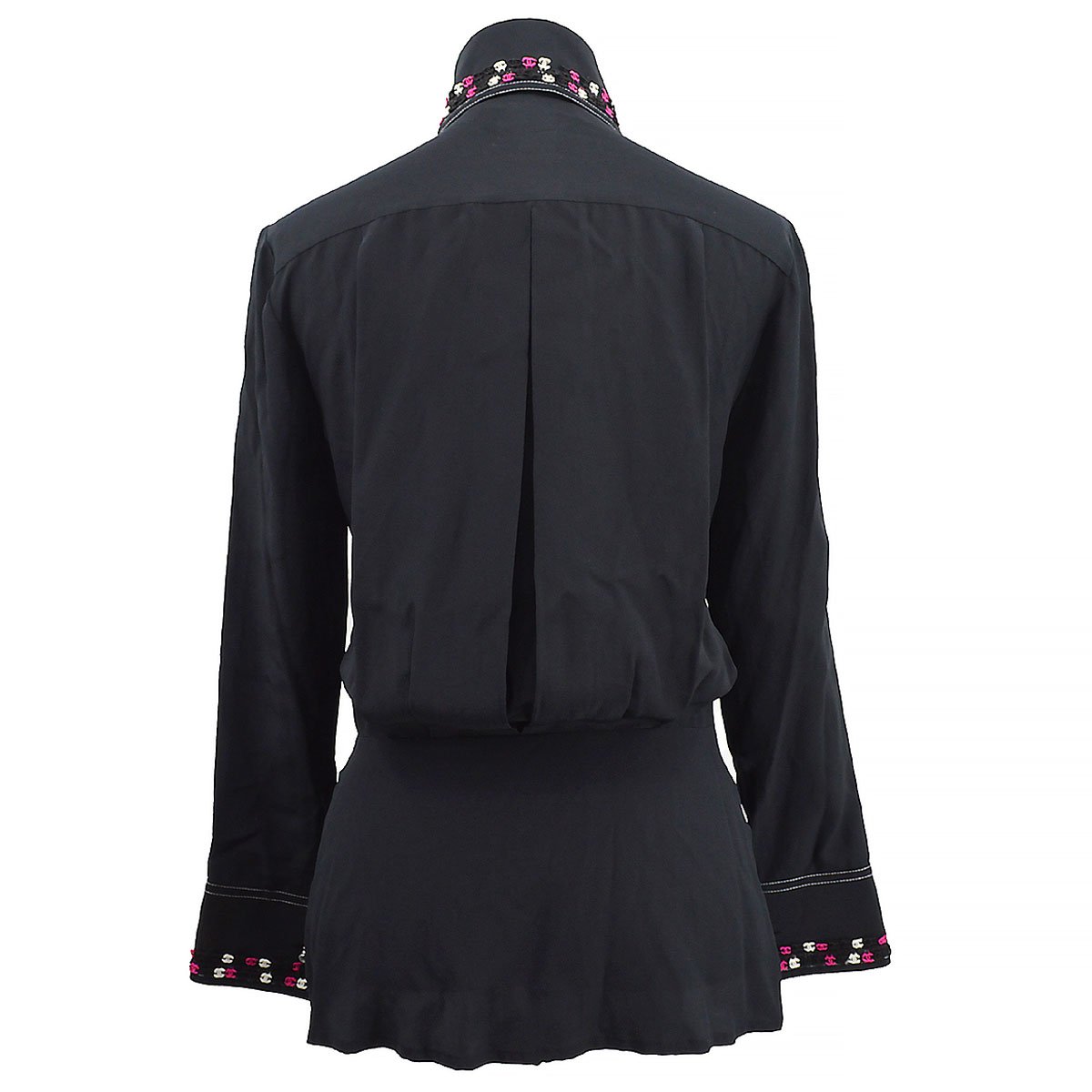 Luxury Chanel 2004 Fall CC embroidered slim-fit shirt #36