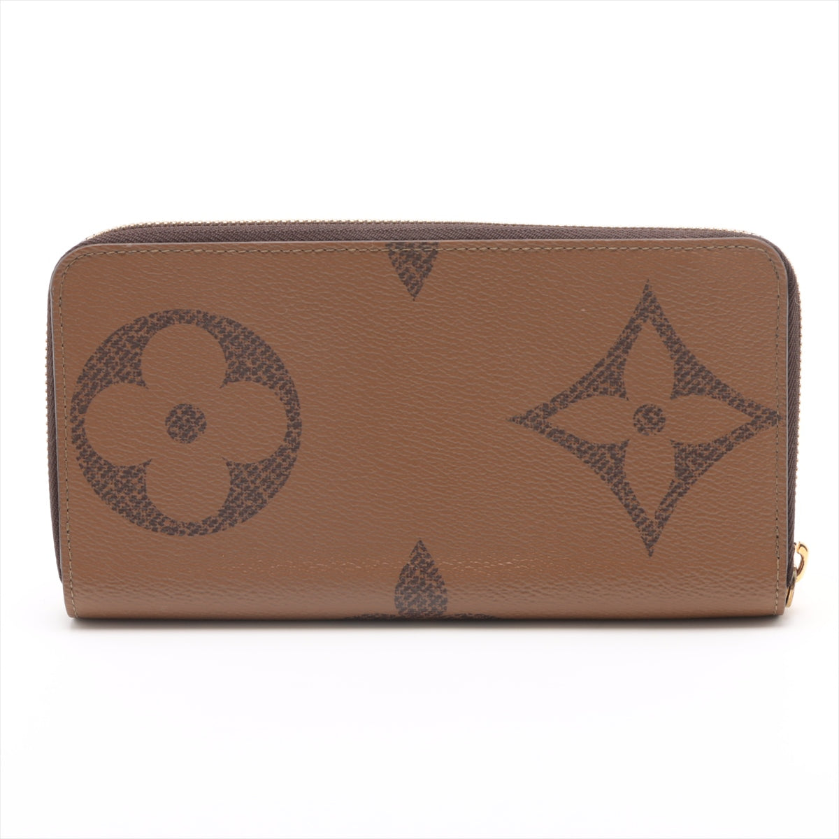 Louis Vuitton Giant Monogram Reversee Zippie Wallet M69353 Black X Brown Round Zip Wallet