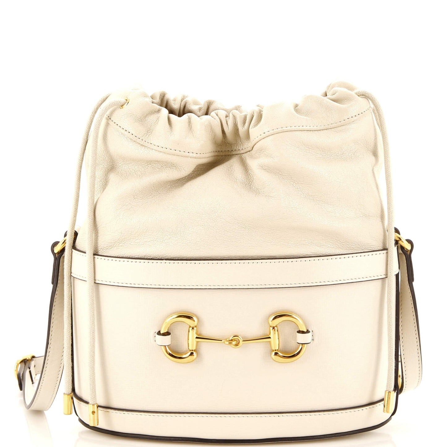 Luxury Gucci Trending 2025 Horsebit 1955 Bucket Crossbody Bag Leather Small