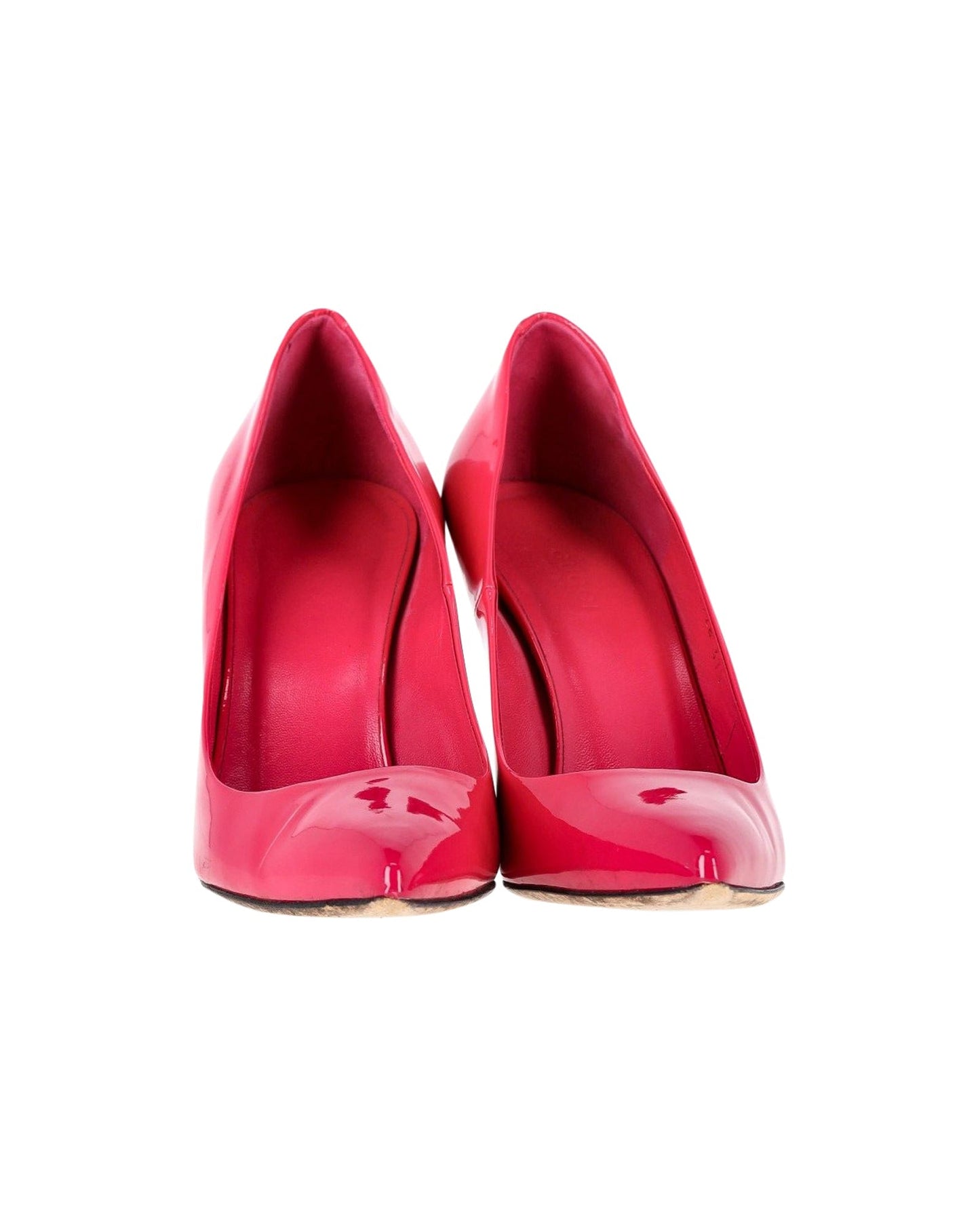Gucci Kristen Pointed-Toe Pumps in Hot Pink Patent Leather
