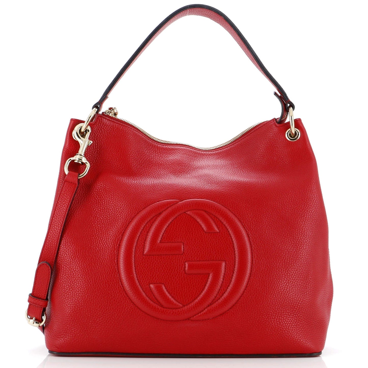 Luxury Gucci Trending 2025 Soho Convertible Hobo Leather Large