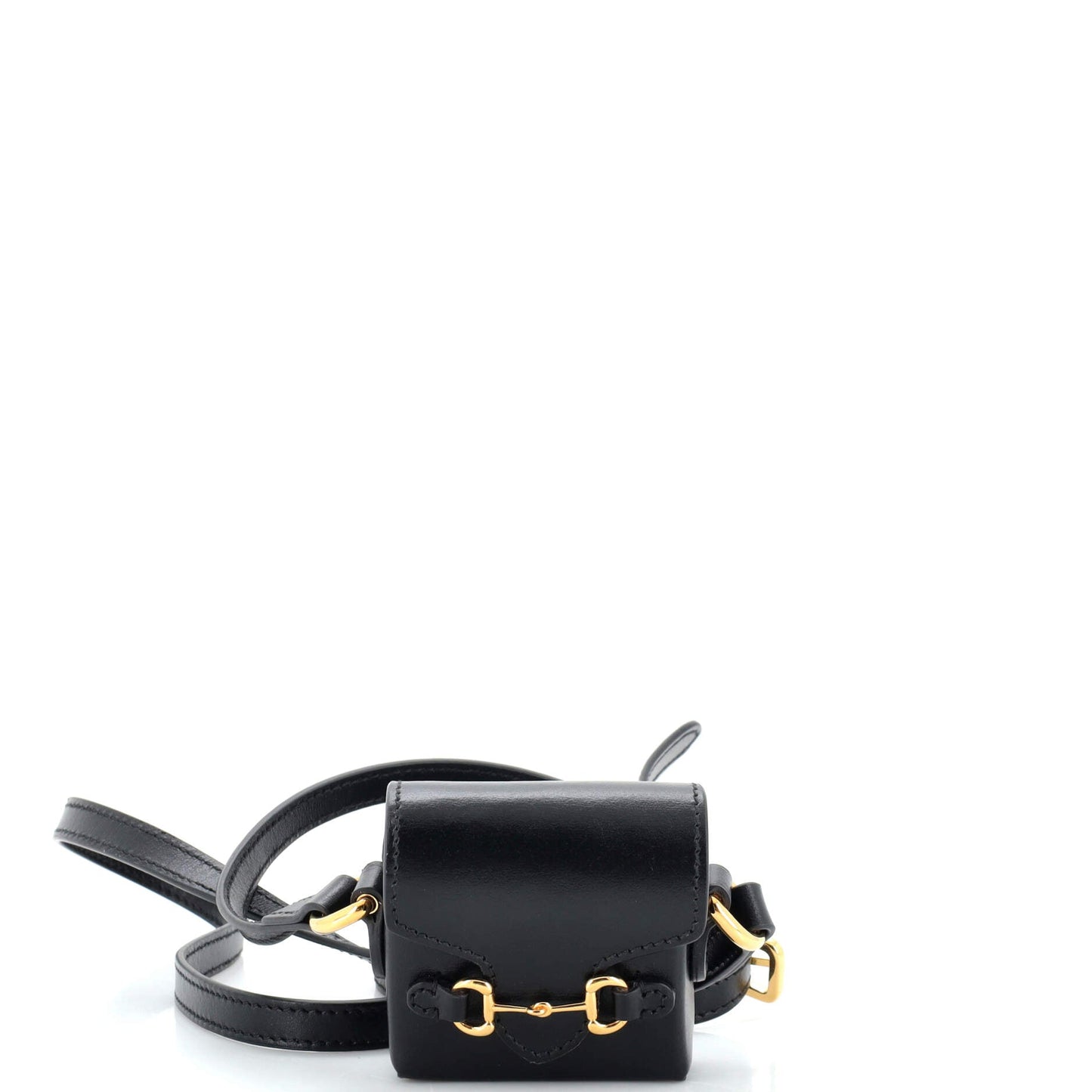 Luxury Gucci Trending 2025 Horsebit 1955 AirPods Case Crossbody Bag Leather