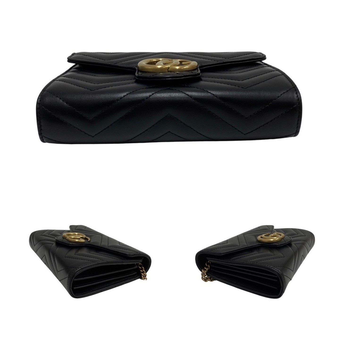 Luxury Gucci Trending 2025 Gg Marmont  Leather Wallet  ()