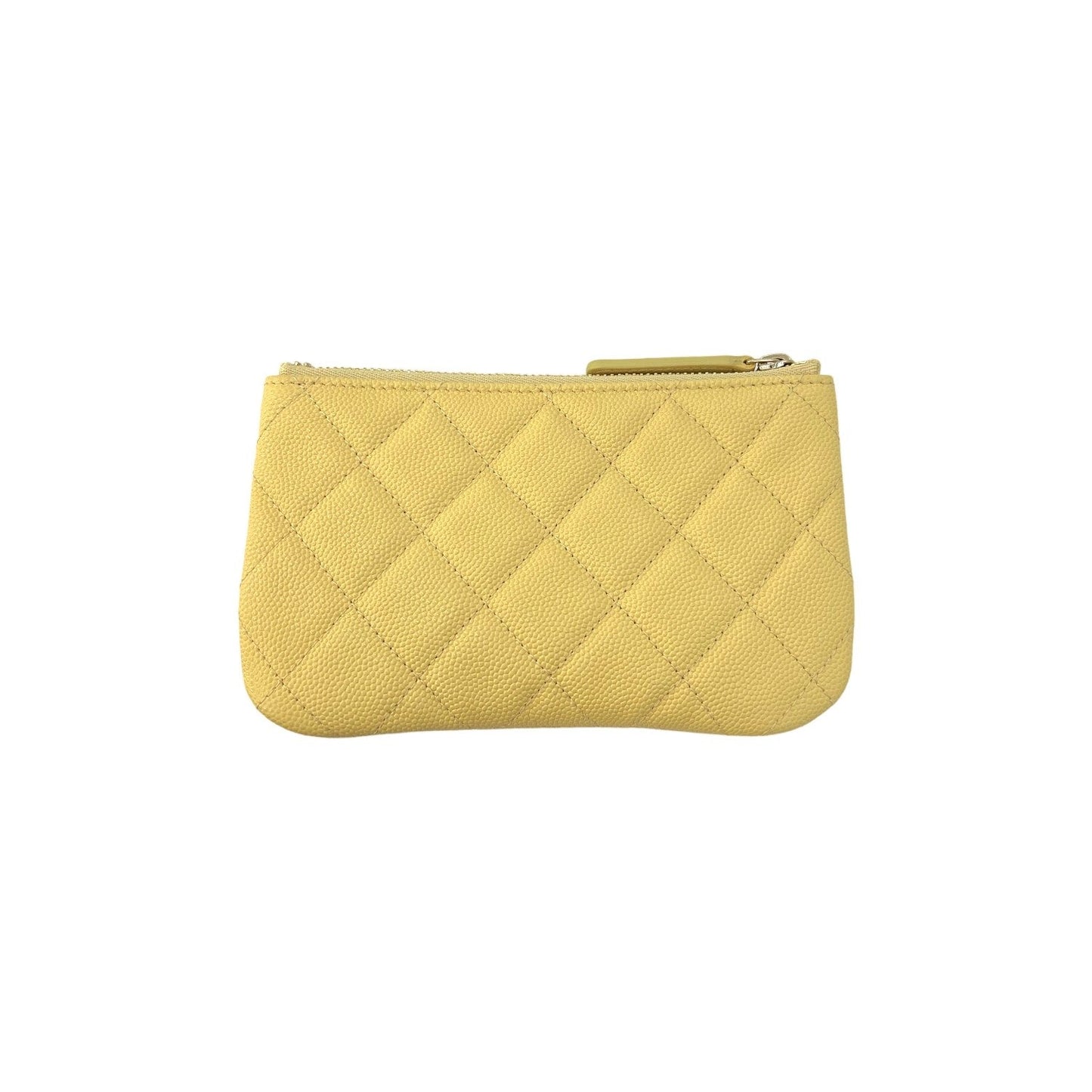Luxury Chanel Quilted Caviar Cosmetic Case