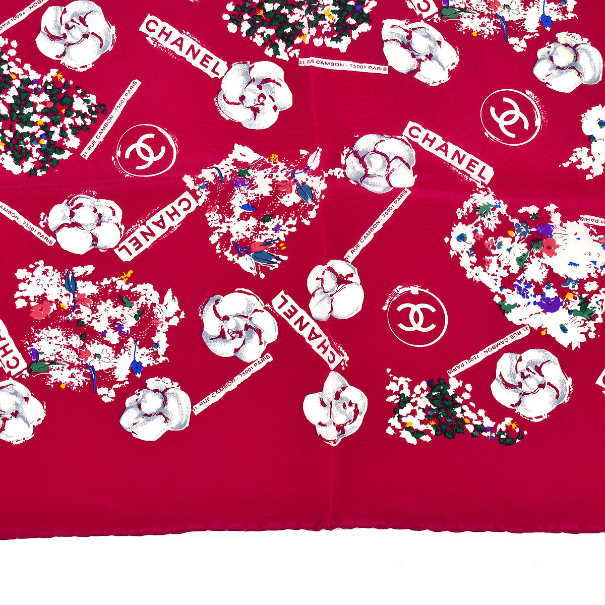 Luxury Chanel Spring 1986 Silk Scarf 85