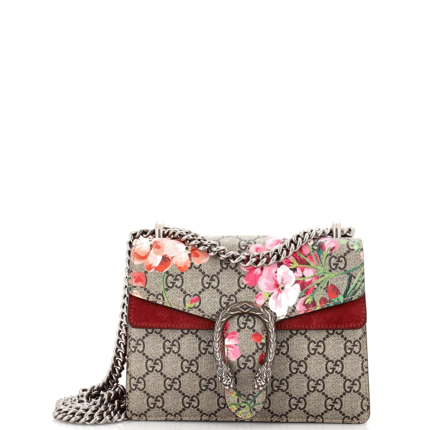 Luxury Gucci Trending 2025 Dionysus Bag Blooms Print GG Coated Canvas Mini