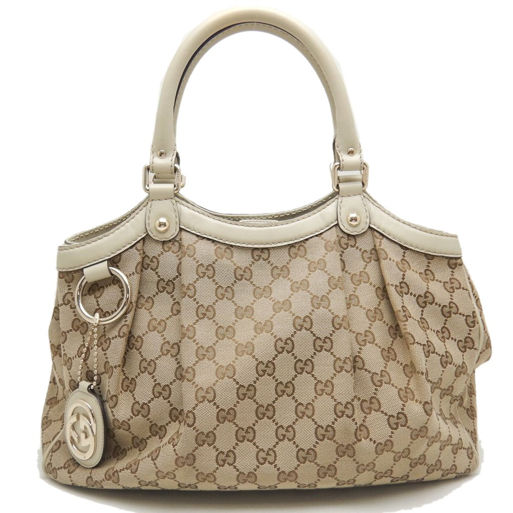 Gucci Sukey Tote Bag GG Canvas Beige