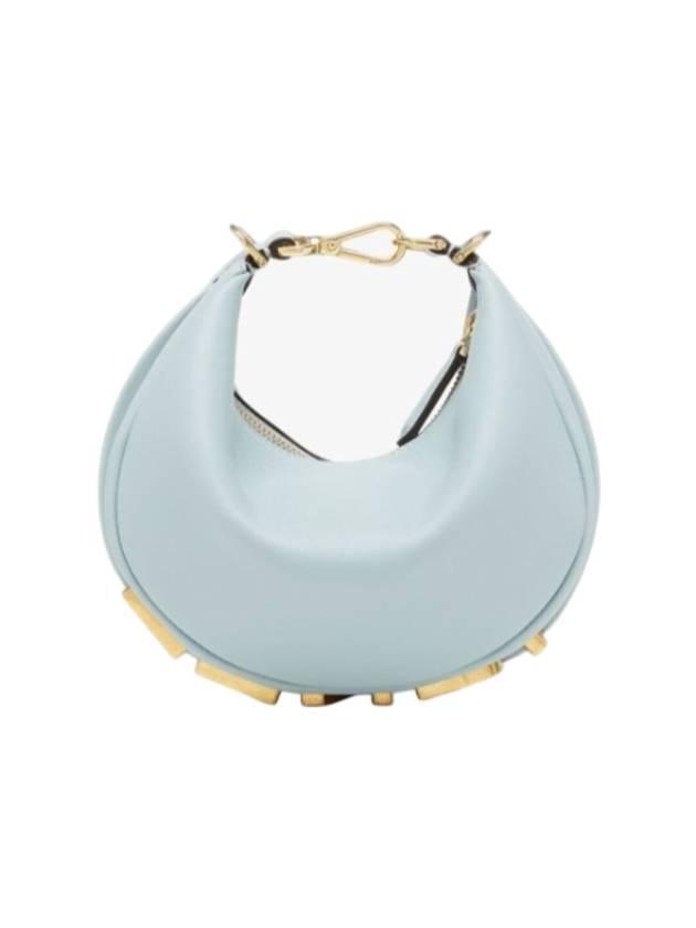 Luxury Fendi Luxury Fendigraphy Leather Small Tote Bag Blue