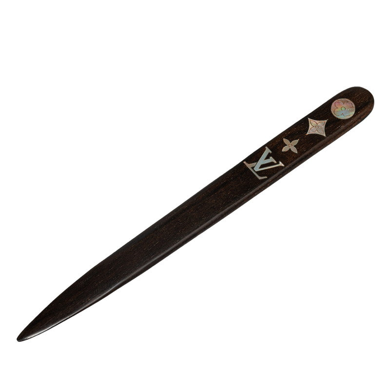 Louis Vuitton Monogram Paper Knife Brown Wood  Louis Vuitton