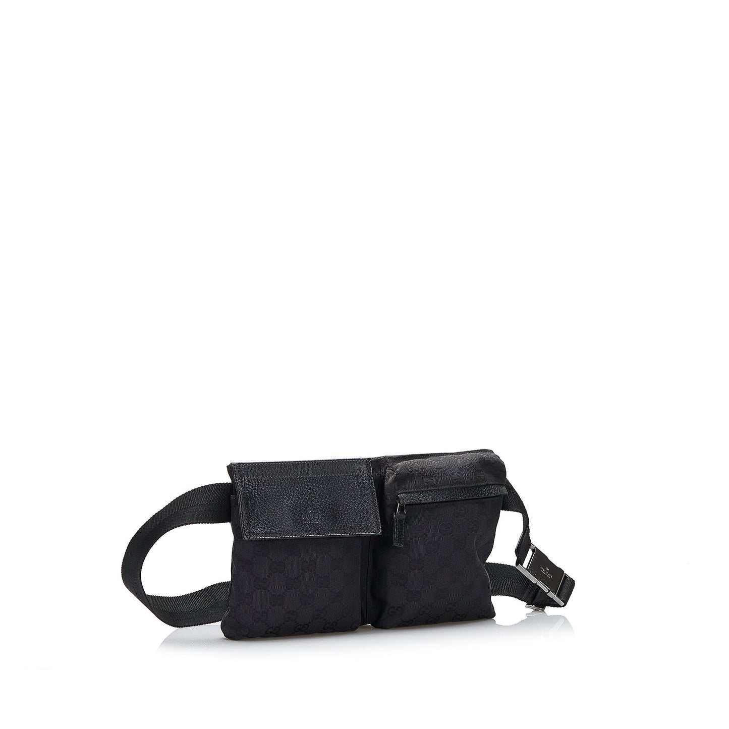 Gucci GG Double cket Canvas Belt Bag