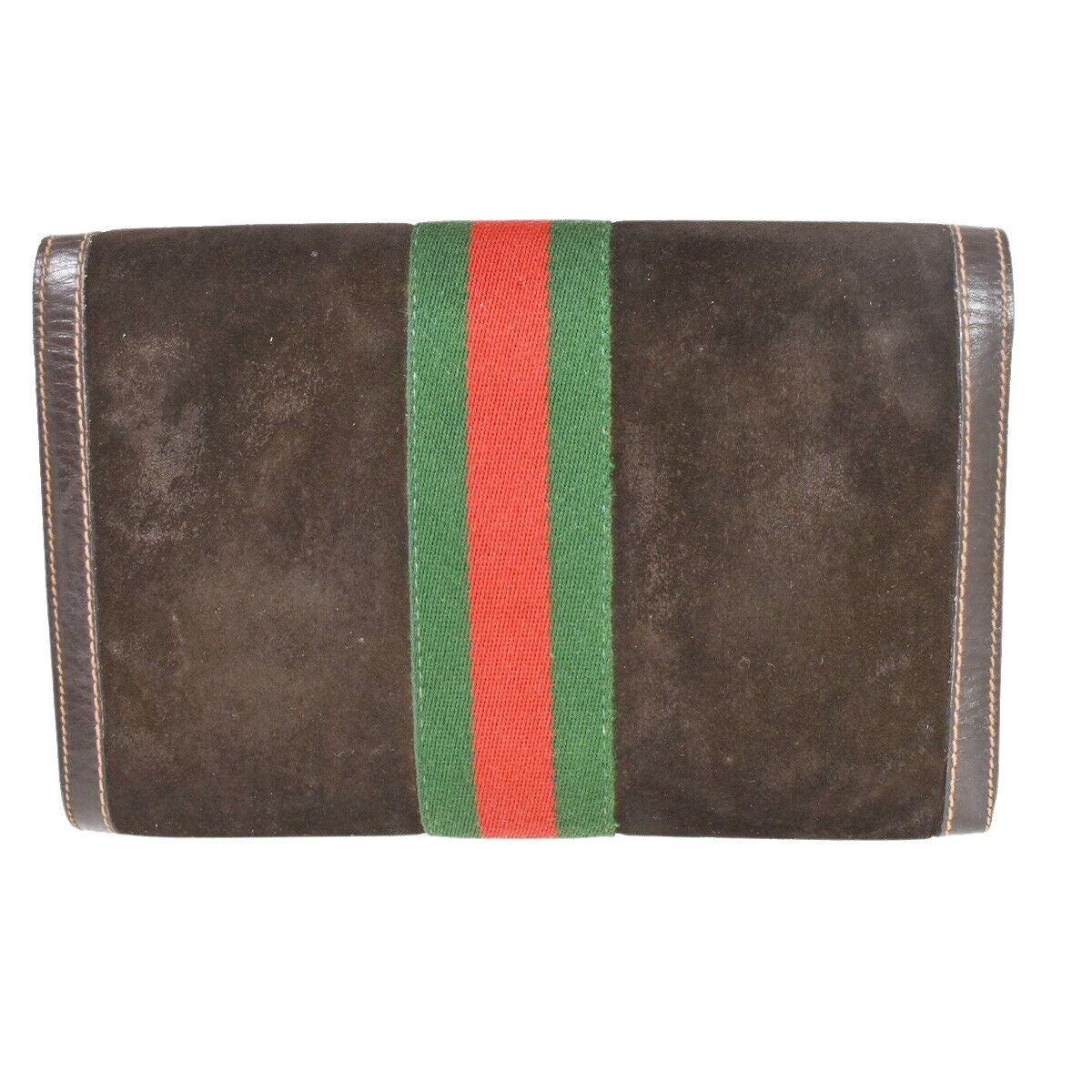 Gucci Sherry  Suede Clutch Bag ()