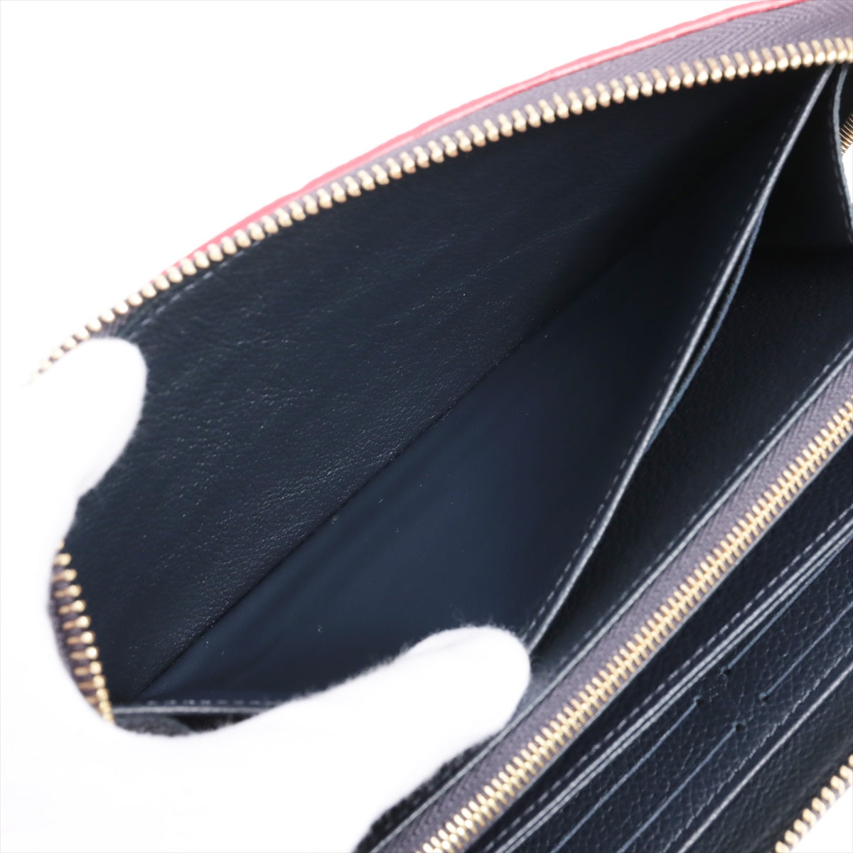 Louis Vuitton Implant  Wallet M62121 Marine Round Zip Wallet