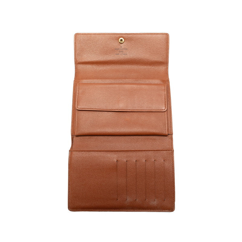 Louis Vuitton Monogram Porte Trezor Etui Papier Long Wallet M61202 Brown PVC Leather  Louis Vuitton  Trezor