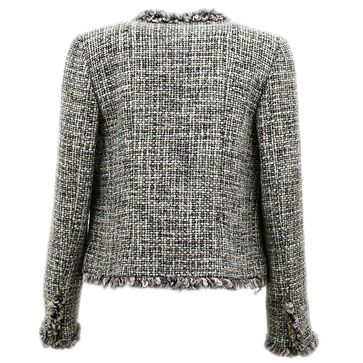 Luxury Chanel Fall 2003 Collarless Tweed Jacket #36