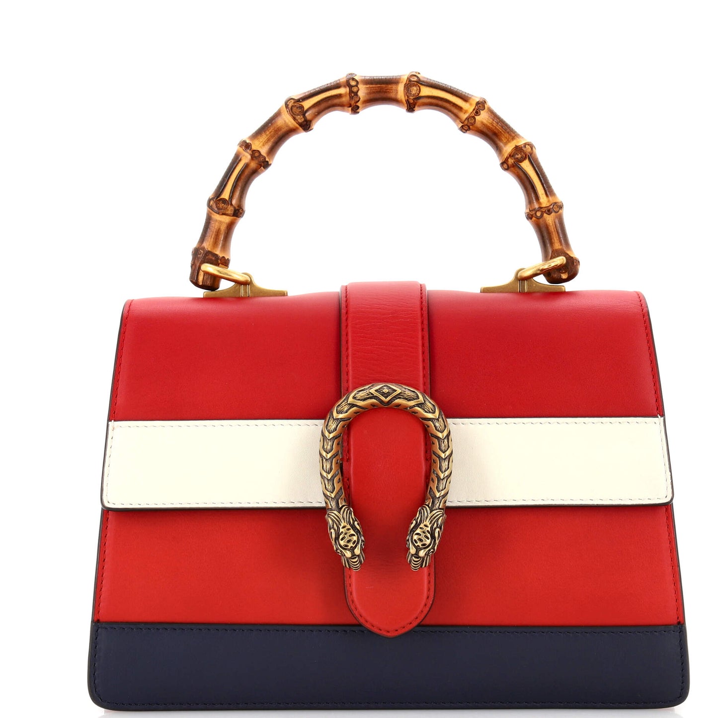 Luxury Gucci Trending 2025 Dionysus Bamboo Top Handle Bag Colorblock Leather Medium
