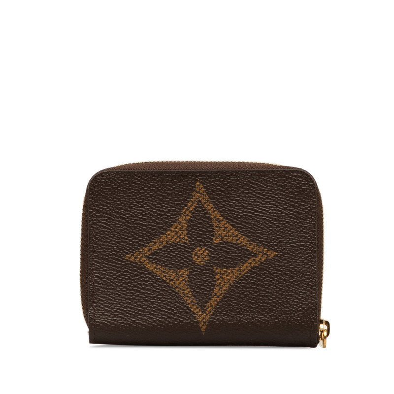 Louis Vuitton Monogram Giant Zippy Coinpace Coincase M69354 Brown PVC Leather Men LOUIS VUITTON