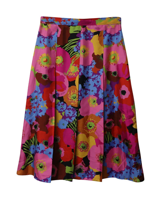 Luxury Gucci Trending 2025 X Ken Scott Pleated Skirt in Floral Print Silk
