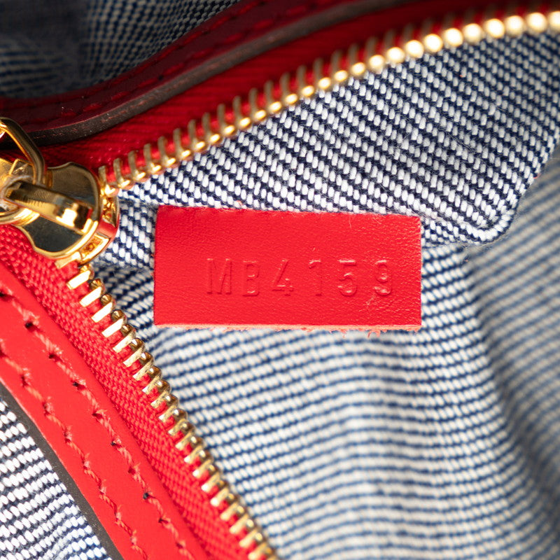 Louis Vuitton Monogram Denim Speedyy Bandouliere 30 Square Patchwork Handbag Shoulder Bag 2WAY M45041 Blue Red Denim Leather  Louis Vuitton