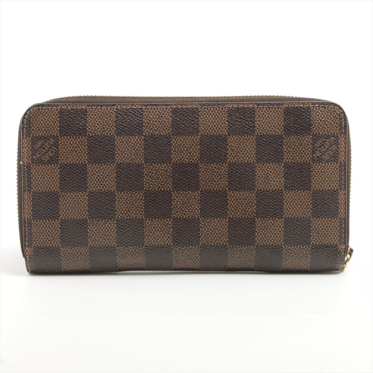 Louis Vuitton Damier Zippy Wallet N60015 Brown Round Zippe Wallet