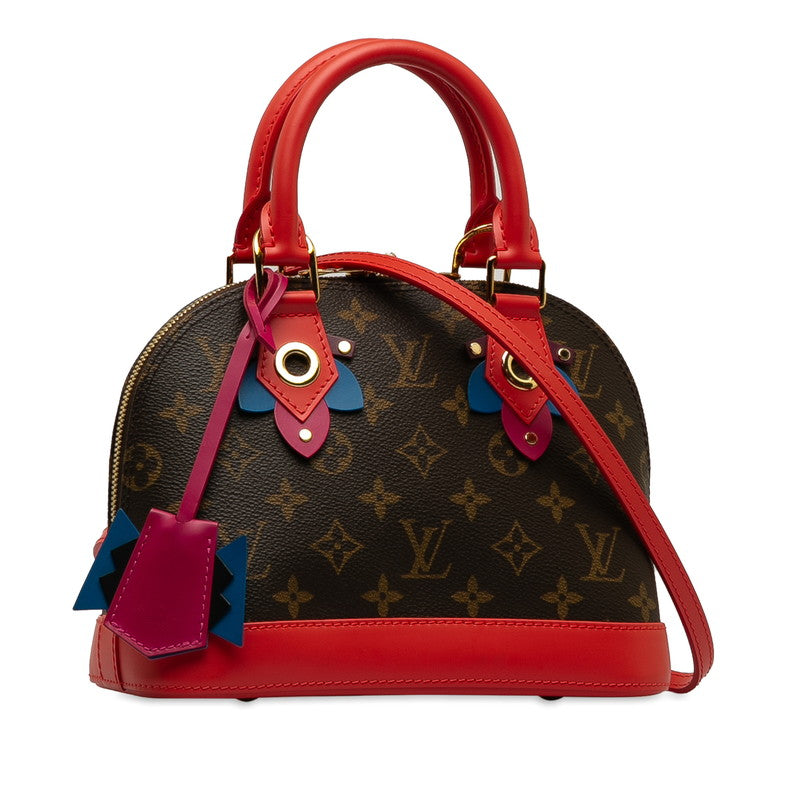 Louis Vuitton Monogram BB Handbag 2WAY M41659 Flamingo Red PVC Leather  Louis Vuitton