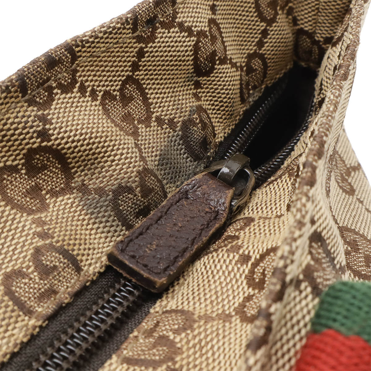 Gucci GG Canvas Sherry Line Tote Bag