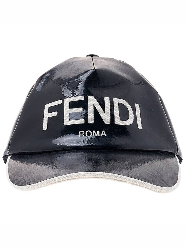 Luxury Fendi Logo Printed Baseball Ball Cap Black