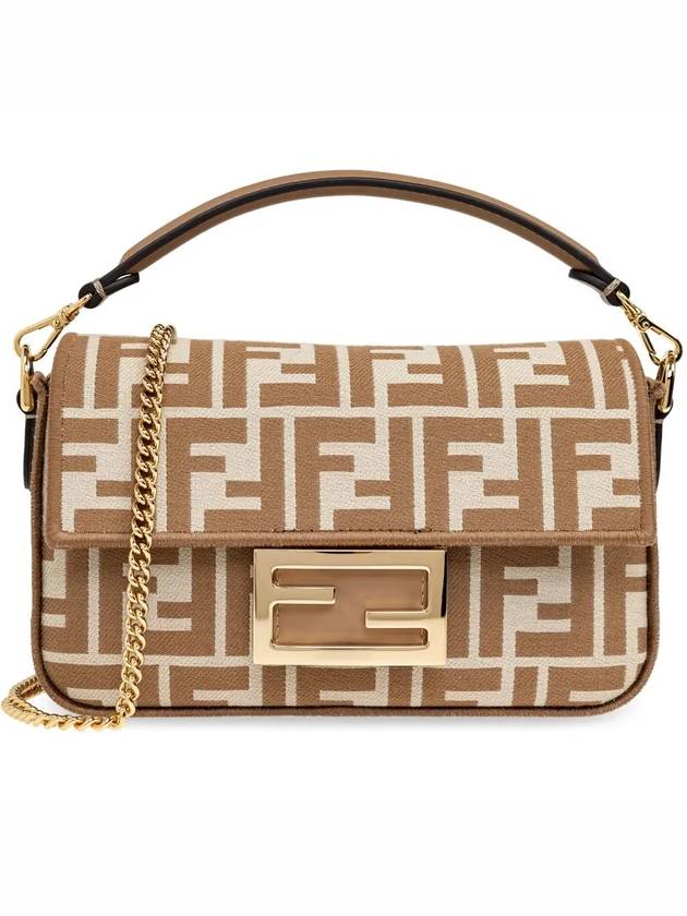 Luxury Fendi Baguette Mini Shoulder Bag Nude