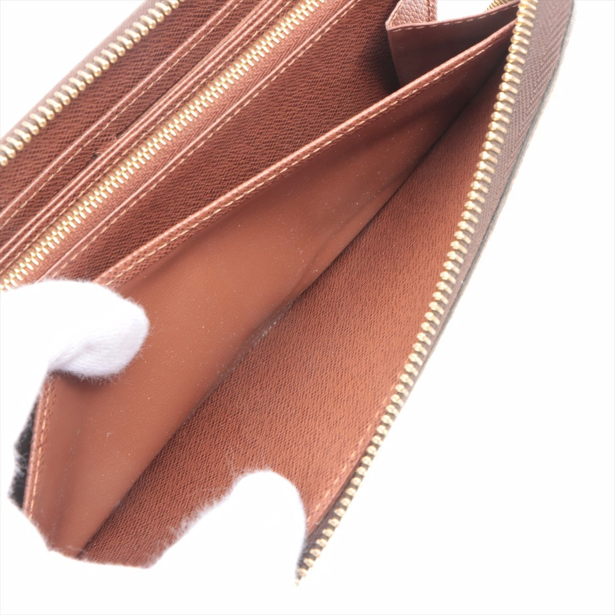 Louis Vuitton Monogram  Wallet M42616 Brown Round Zip Wallet  Smell Strong