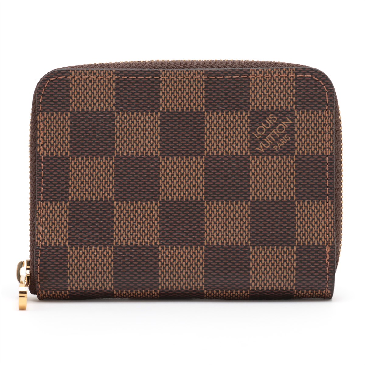 Louis Vuitton Damier Zippyr Coin Pearce N63070 Brown Coin Case