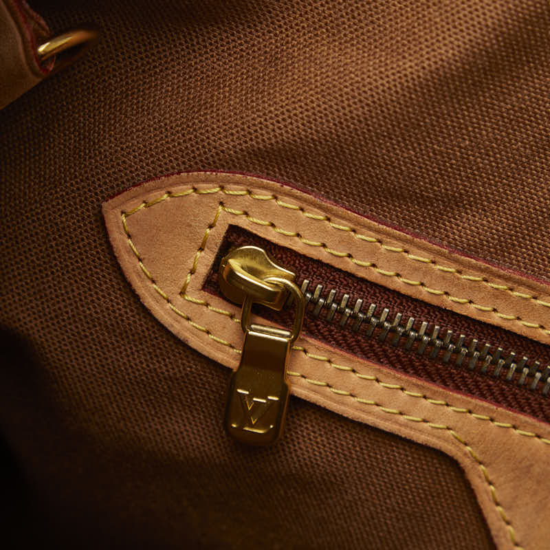 Louis Vuitton Monogram Battalion Vertical Shoulder Bag M51153 Brown PVC Leather  Louis Vuitton
