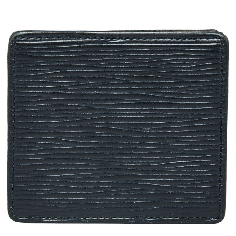 Louis Vuitton Epi Portmoney Boat Coin Case M63692 Noneir Black Leather  Louis Vuitton