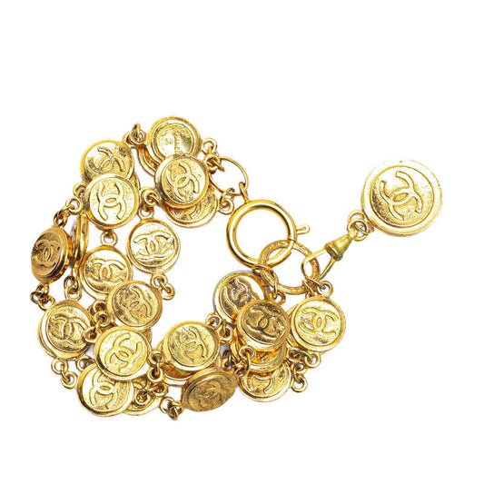 Chanel Coco Mark Gold Bracelet