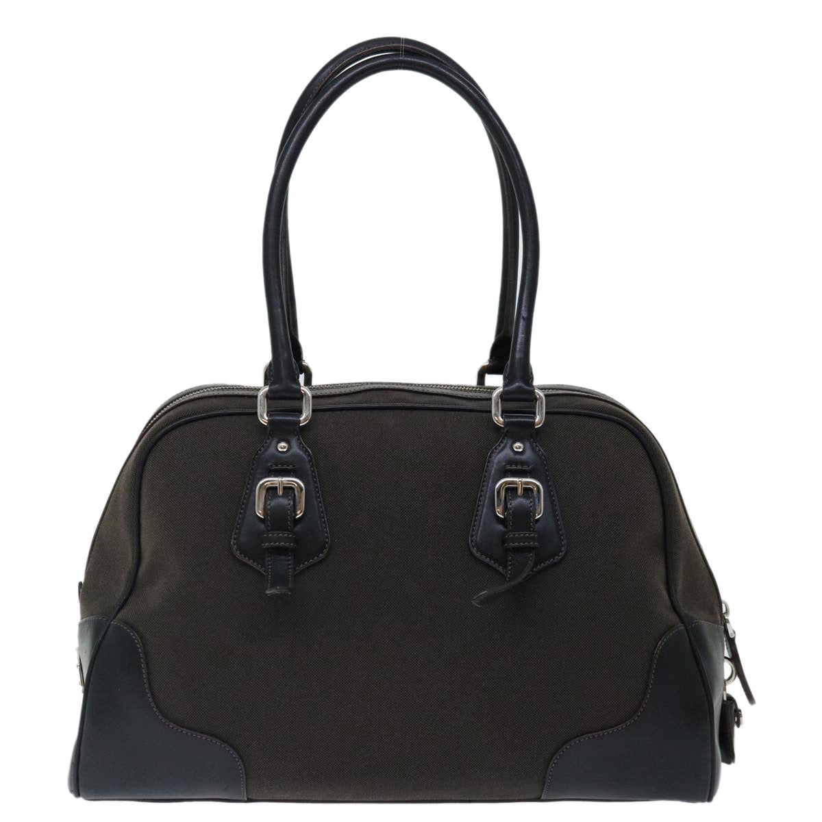 Luxury PradaLogo Jacquard Handbag