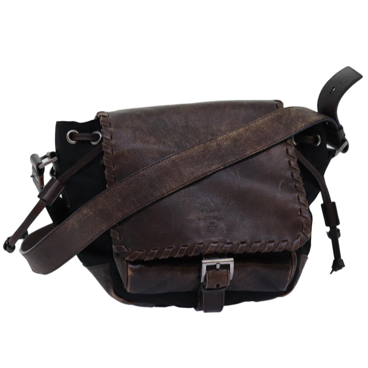 Luxury PradaMessenger Shoulder Bag
