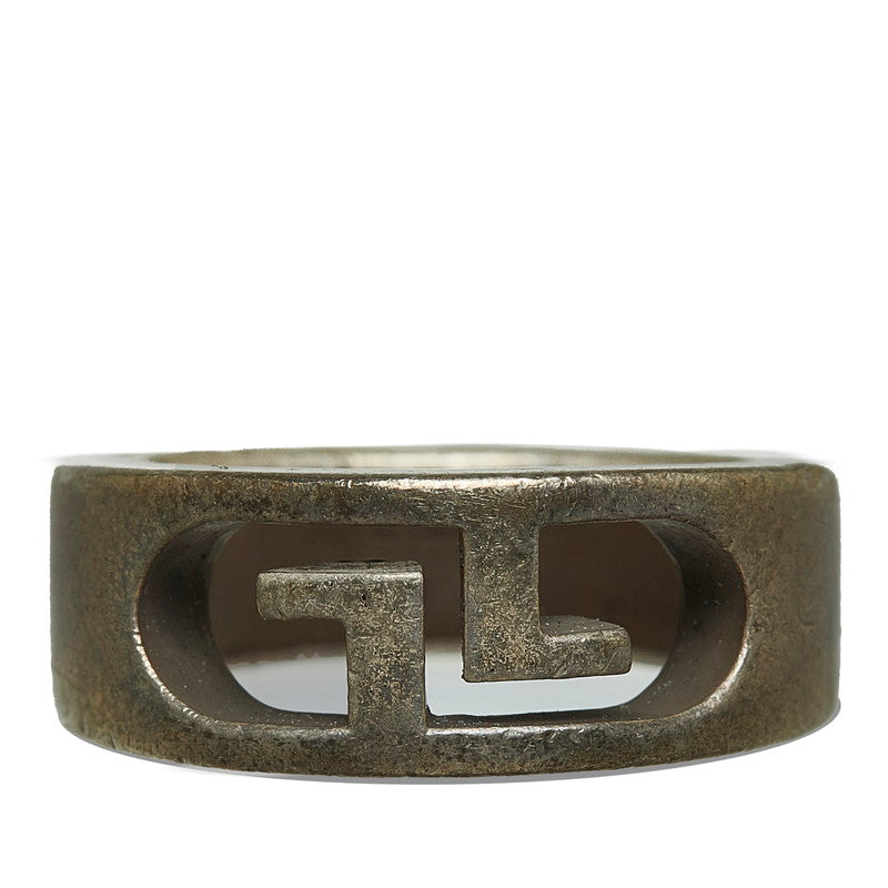 Luxury Gucci Trending 2025 GG Icon Metal Ring Silver