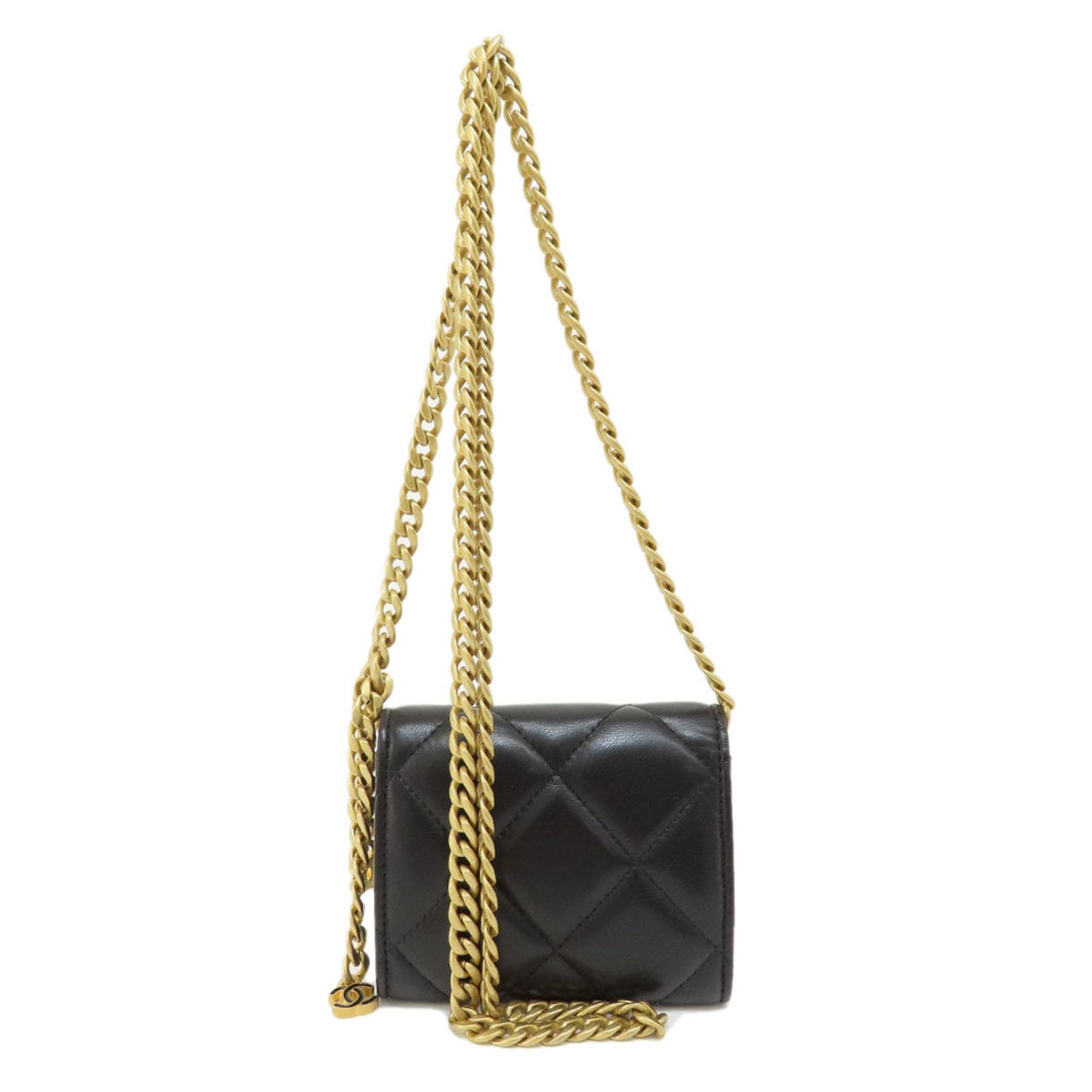 Luxury Chanel Matelasse Cocomark Bifold Wallet [] Lambskin Women's