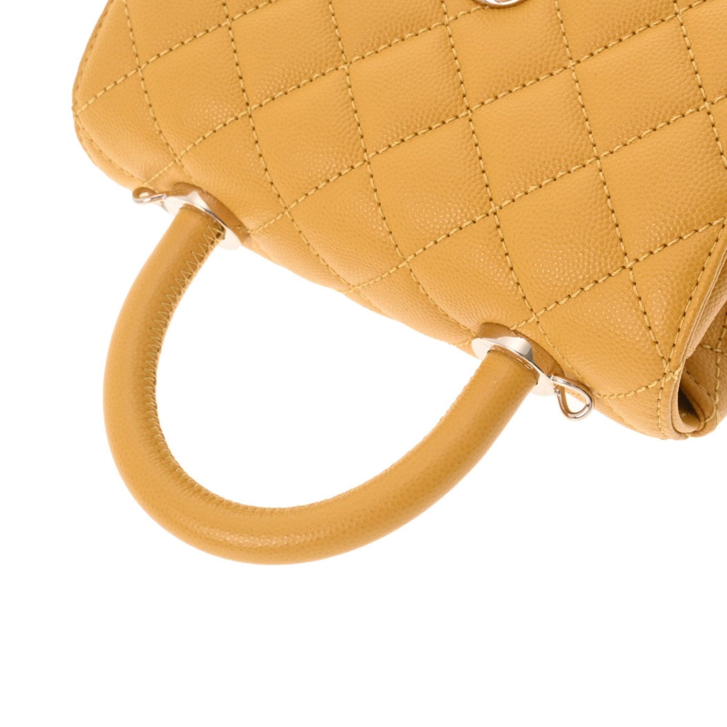 Luxury Chanel matelasse XXS yellow AS2215 ladies caviar skin bag