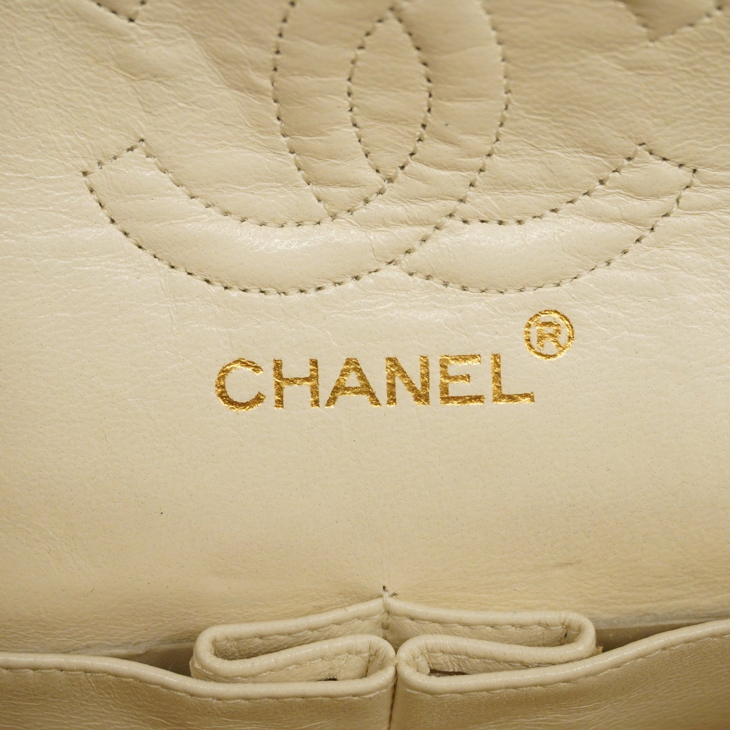 CHANEL  Matelasse W Flap W Chain Women's Leather Shoulder Bag White