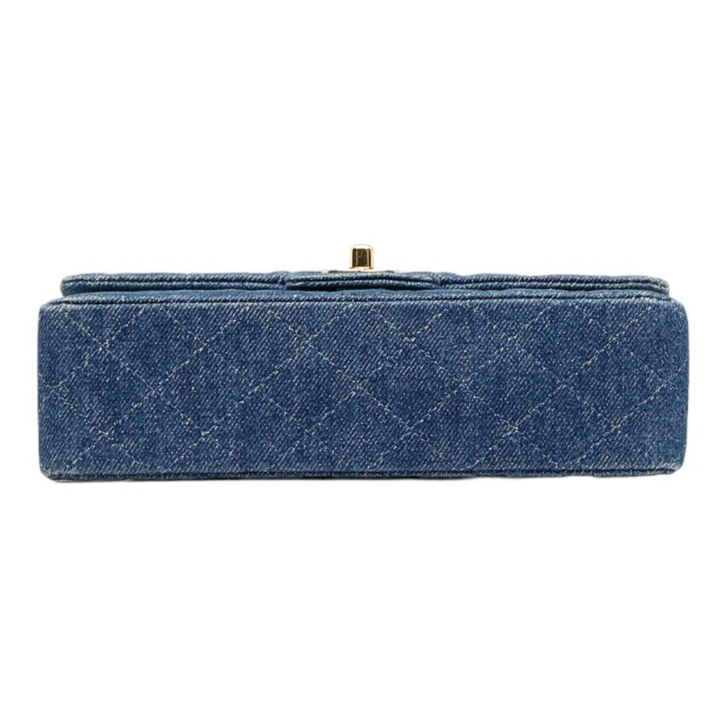 CHANEL matelasse 23 double flap chain shoulder bag blue ladies
