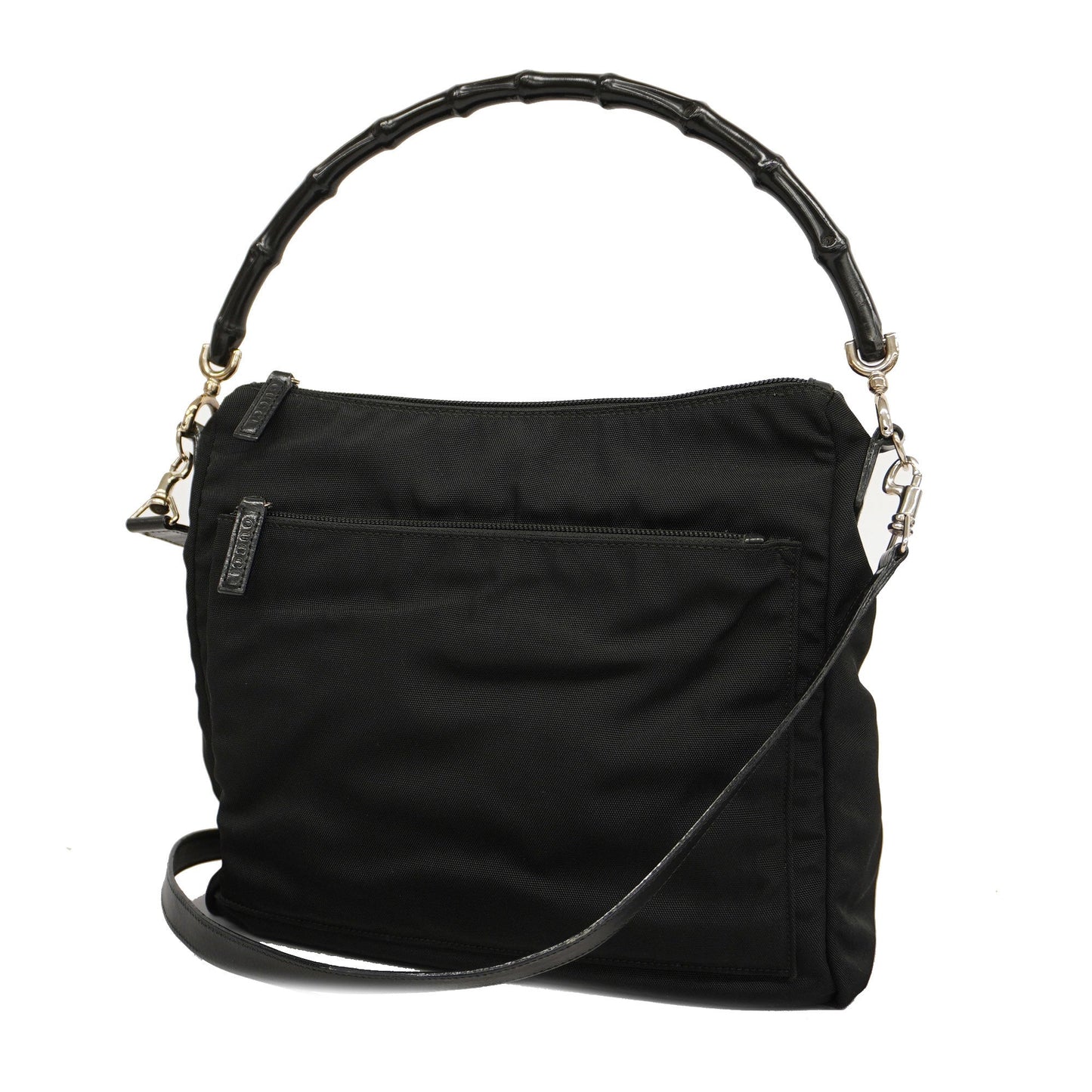 Luxury Gucci  Bamboo 2way Bag 000 2058 0509 5 Women's Nylon Handbag,Shoulder Bag