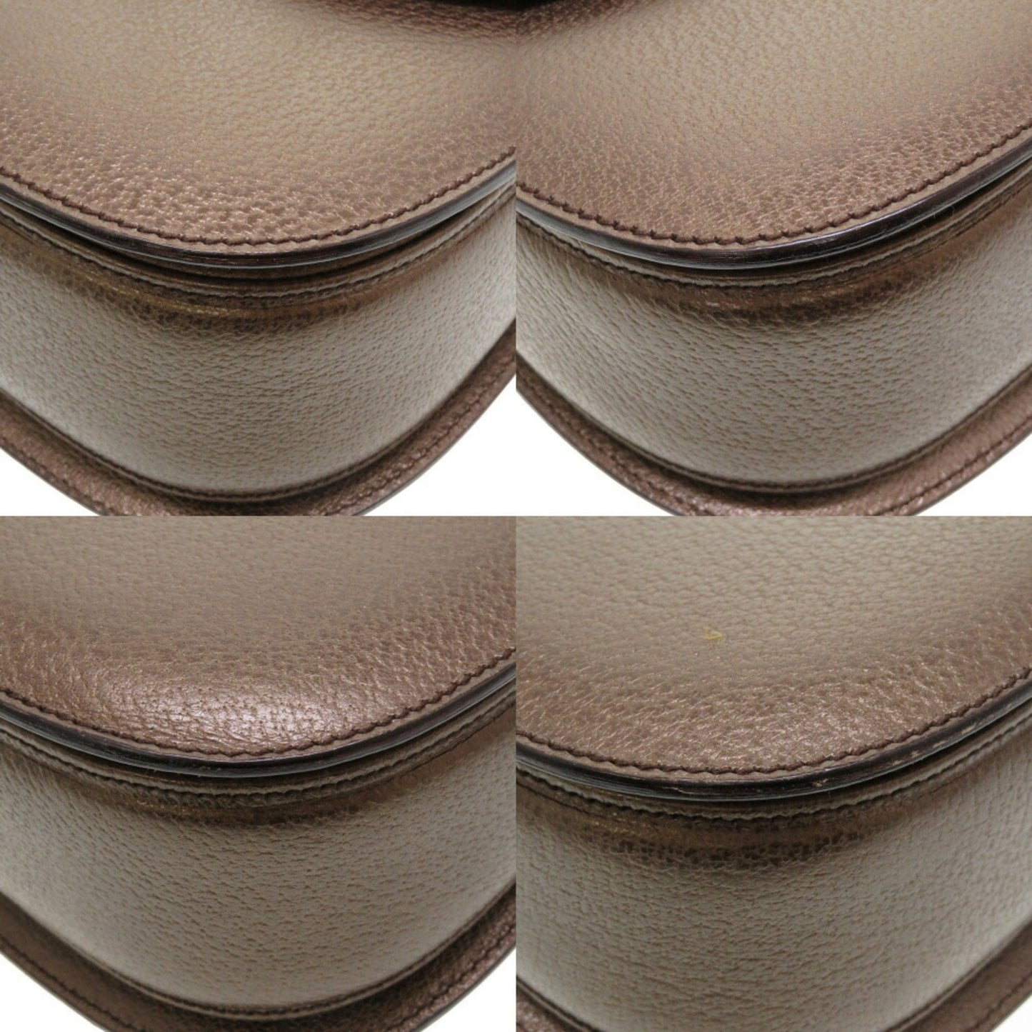 Luxury Gucci bamboo leather bronze