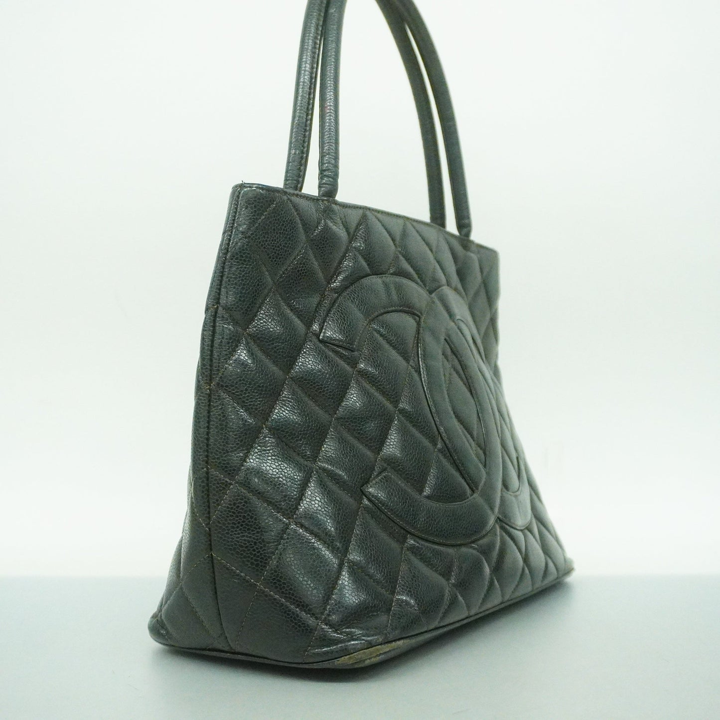 Luxury Chanel  Reprint Tote Women's Caviar Leather Tote Bag Black
