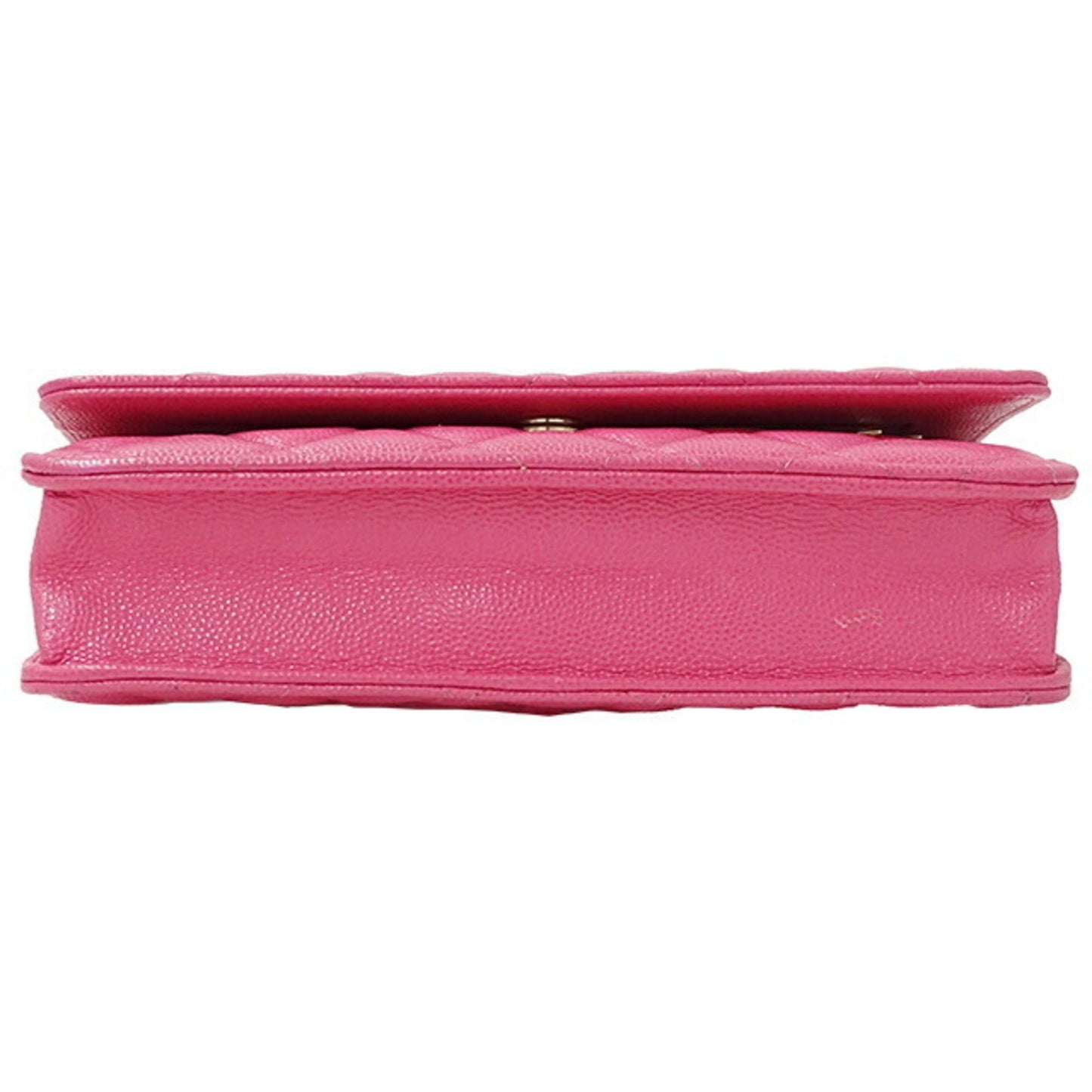 Luxury Chanel Bag Matelasse Women's Shoulder Caviar Skin Chain Pink